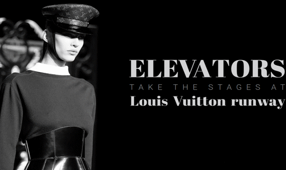 Elevators take the stages at Louis Vuitton runway