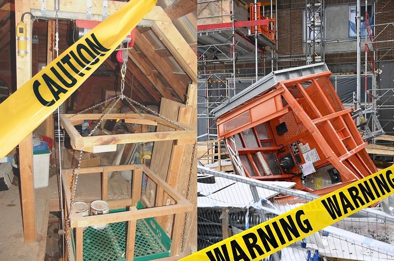 Cảnh báo không sử dụng thiết bị nâng, thang máy tự chế tại nơi làm việc được SHENA đưa ra sau những tai nạn thương tâm liên quan đến thang máy tự chế