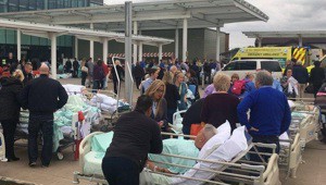 Hospital evacuation in case of fire