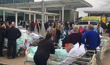 Hospital evacuation in case of fire