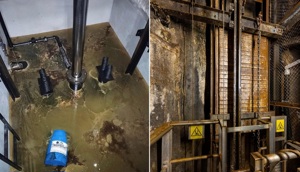 Tác động của độ ẩm, ngập nước đối với hệ thống thang máy