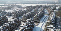 Dự án biệt thự State Guest Mansions và khu dân cư cao tầng bỏ hoang của Evergrande tại Thẩm Dương.