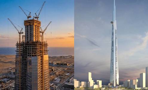 Tháp Jeddah đạt mốc 84 tầng, hướng tới kỷ lục cao 1.000m