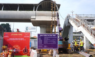 TP HCM: Khởi công lắp đặt 8 thang máy tại các cầu vượt bộ hành metro số 1