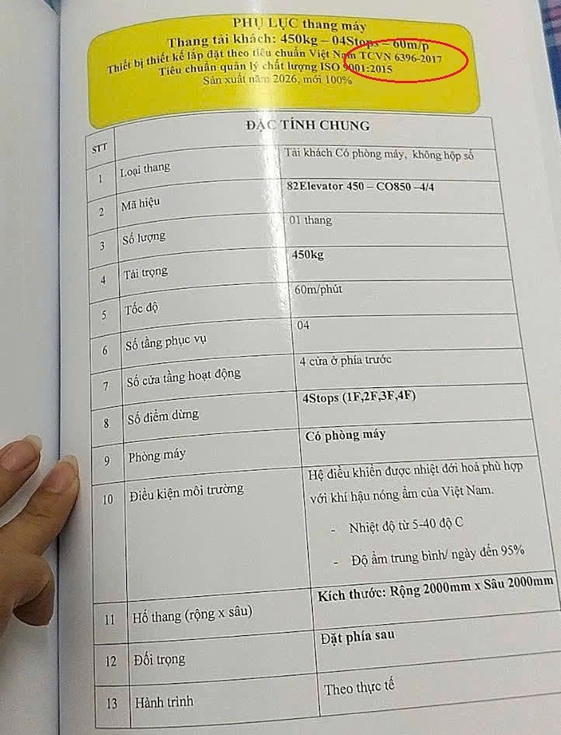 lua chon kich thuoc cabin thang may phu hop voi tai trong