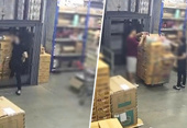 Broken cargo elevator cable, one person dead