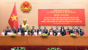Hà Nội và 10 địa phương miền Bắc ký Quy chế phối hợp chống buôn lậu, hàng giả Hà Nội và 10 địa phương miền Bắc ký Quy chế phối hợp chống buôn lậu, hàng giả