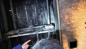 Welding sparks cause house fire, elevator installation staff temporarily detained