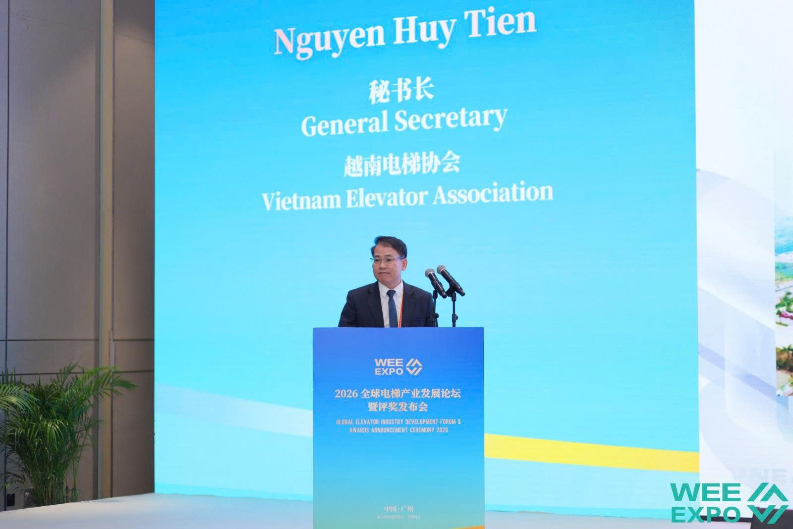 Ông Nguyễn Huy Tiến - Tổng Thư ký Hiệp hội Thang máy Việt Nam