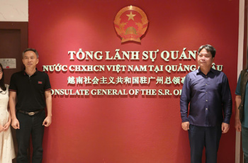 Tổng Lãnh sự quán Việt Nam tại Quảng Châu làm việc với đoàn công tác Hiệp hội Thang máy Việt Nam