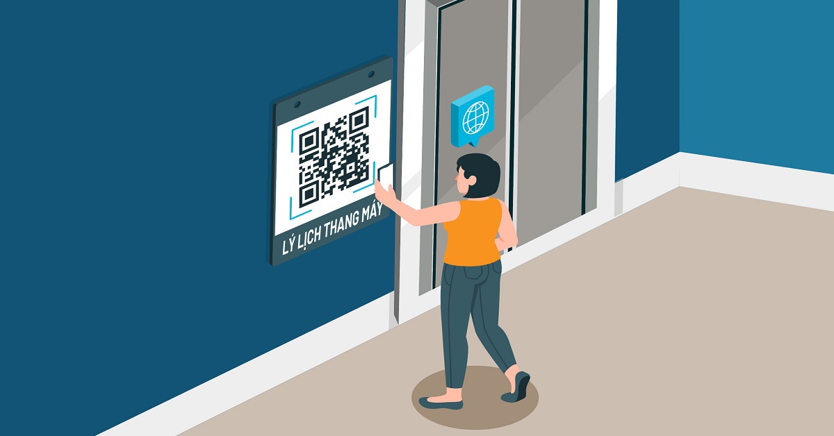 Tại nhiều quốc gia, người sử dụng thang máy có thể quét mã QR và truy cập lý lịch thang máy, giấy phép kiểm định, thông tin sửa chữa, bảo trì,… của thang máy.