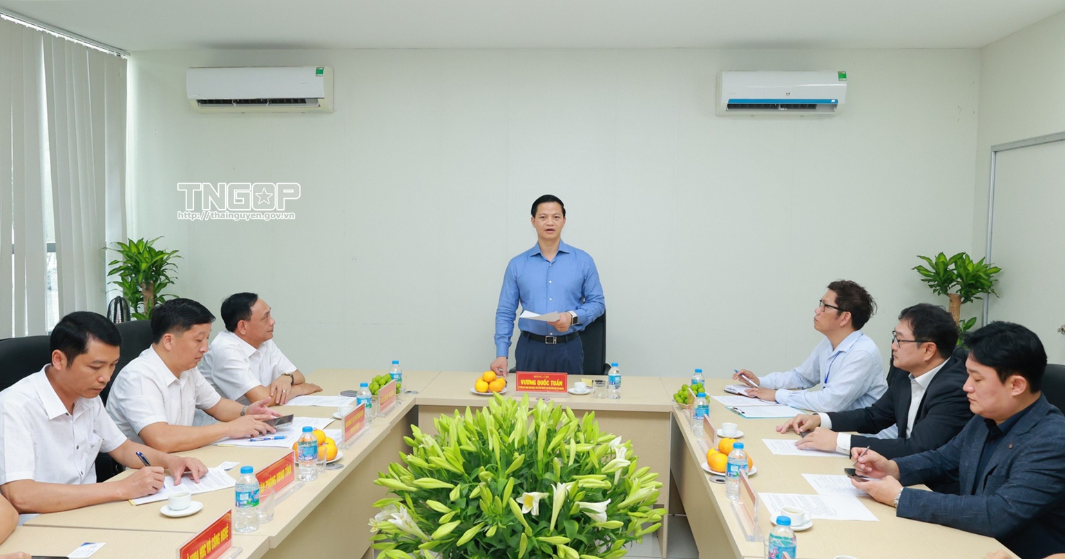 Toàn cảnh buổi họp giữa Đoàn công tác tỉnh Thái Nguyên với lãnh đạo Hiệp hội và doanh nghiệp