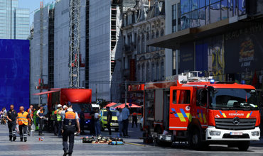 Six people died in an elevator after a fire in Belgium Six people died in an elevator after a fire in Belgium