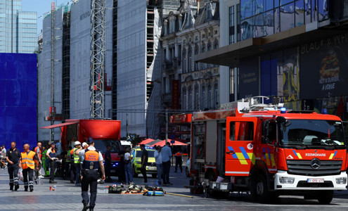 Six people died in an elevator after a fire in Belgium