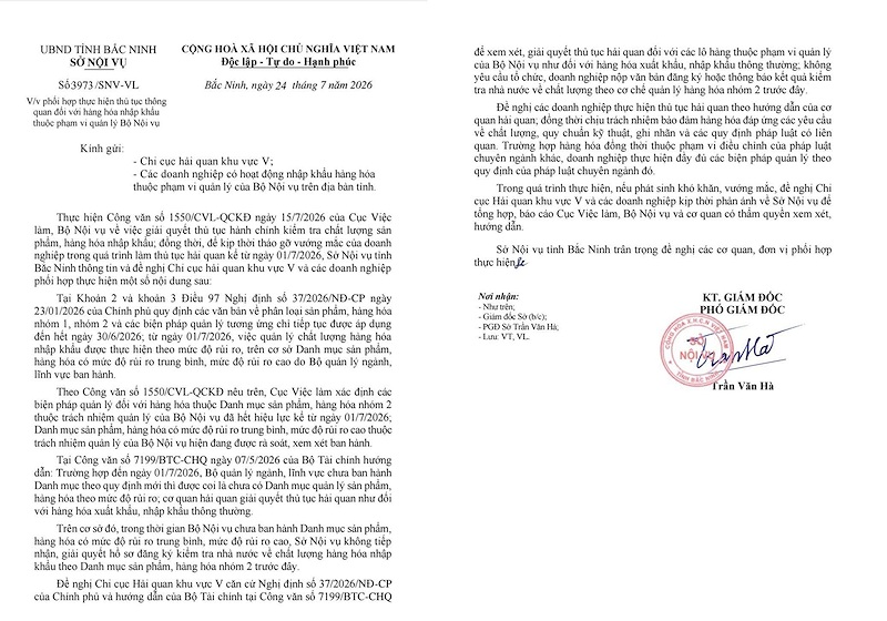 cv so noi vu bac ninh go vuong nhap khau hang hoa cv so noi vu bac ninh go vuong nhap khau hang hoa