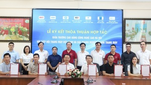 Ký kết hợp tác đào tạo cao đẳng chuyên ngành thang máy