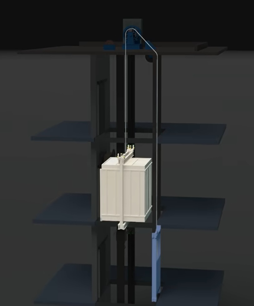 Cáp tải thang máy có tên tiếng Anh là wire ropes hoặc hoist ropes, dùng để treo cabin và đối trọng. Cáp tải thang máy có tên tiếng Anh là wire ropes hoặc hoist ropes, dùng để treo cabin và đối trọng.