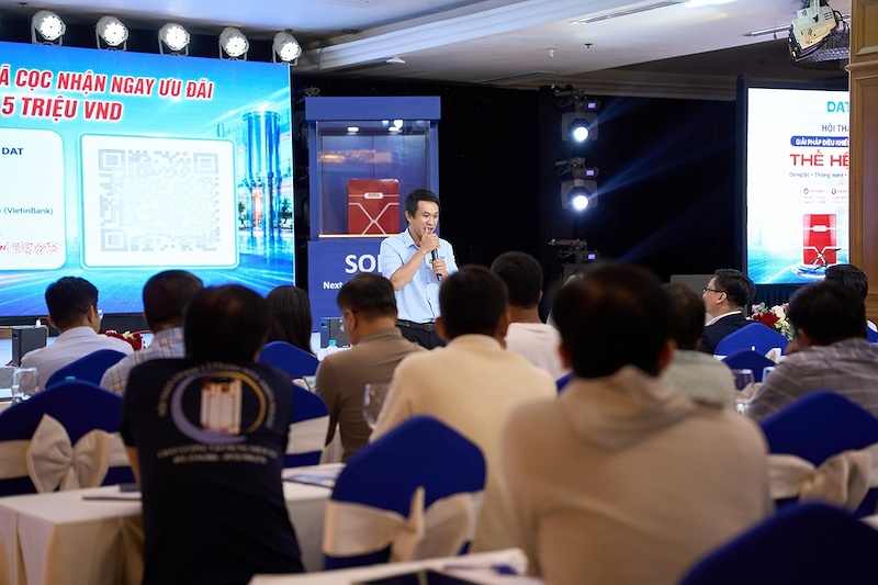 Ông Trần Tiến Đạt - Trưởng Phòng Kỹ thuật thang máy DAT Group chia sẻ về các xu hướng mới trong ngành thang máy Ông Trần Tiến Đạt - Trưởng Phòng Kỹ thuật thang máy DAT Group chia sẻ về các xu hướng mới trong ngành thang máy