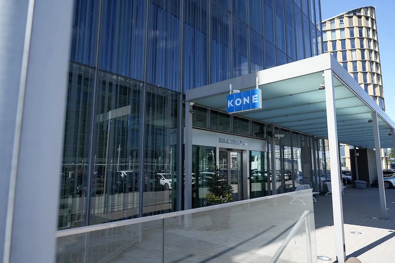 Trụ sở chính của KONE tại Espoo, Phần Lan. Trụ sở chính của KONE tại Espoo, Phần Lan.