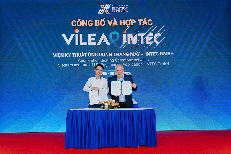 INTEC GmbH ký hợp tác với VILEA về việc chuyển giao công nghệ điều khiển thang máy đạt Tiêu chuẩn Châu Âu