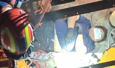 Rescuing a 135 kg technician who fell into an elevator shaft Rescuing a 135 kg technician who fell into an elevator shaft